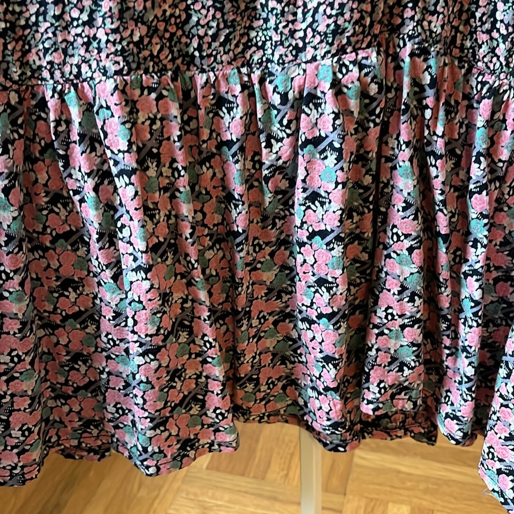 VINTAGE ADINI True Wrap Dress Ditsy Floral Size S - Picture 11 of 14